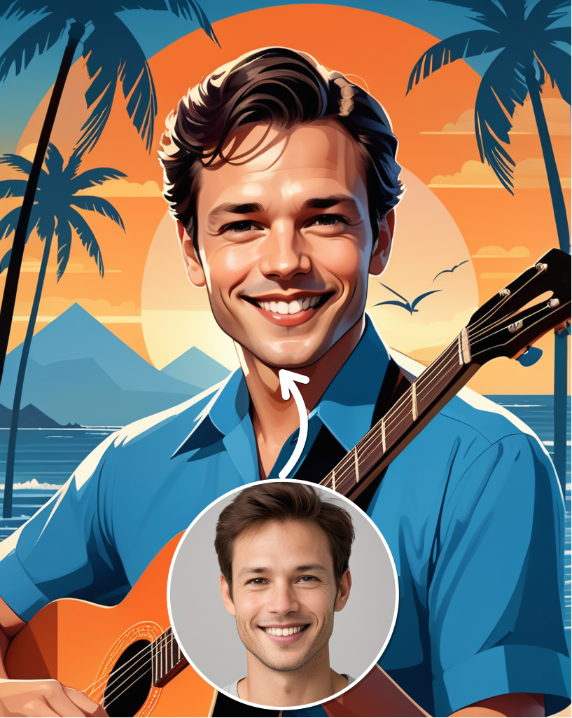 Sunset Guitarist